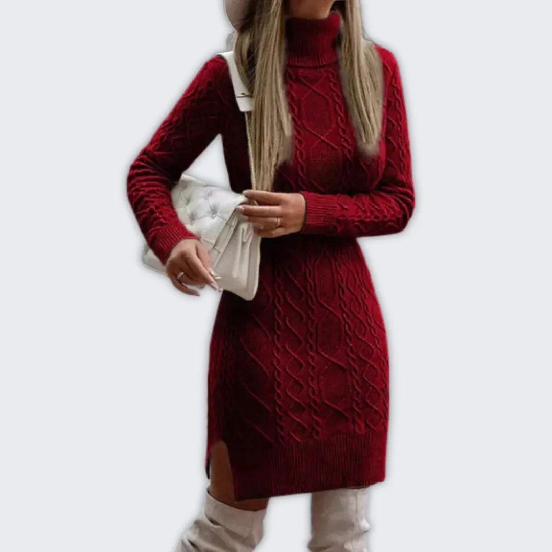 Macy | Elegant Winter Knit Dress for Women - Warm and Stylish