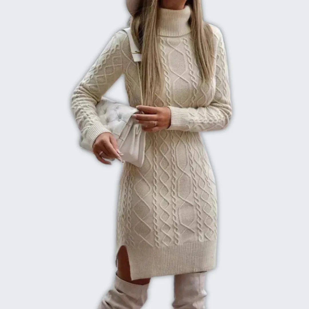 Macy | Elegant Winter Knit Dress for Women - Warm and Stylish