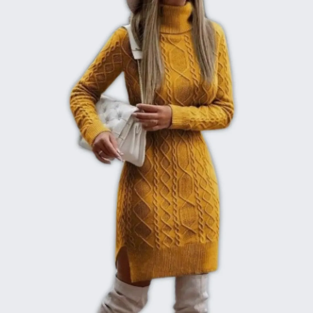 Macy | Elegant Winter Knit Dress for Women - Warm and Stylish