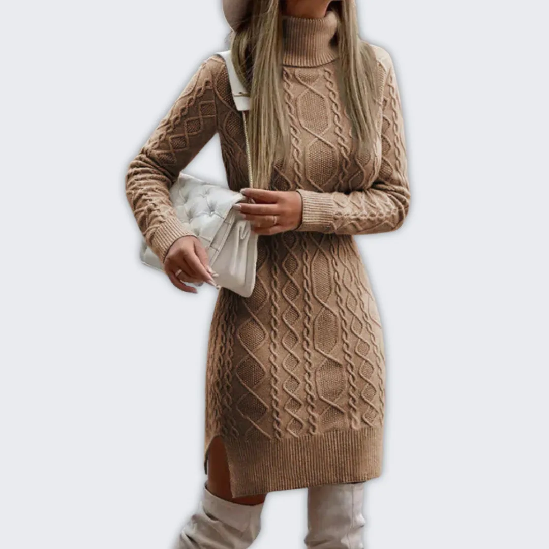 Macy | Elegant Winter Knit Dress for Women - Warm and Stylish