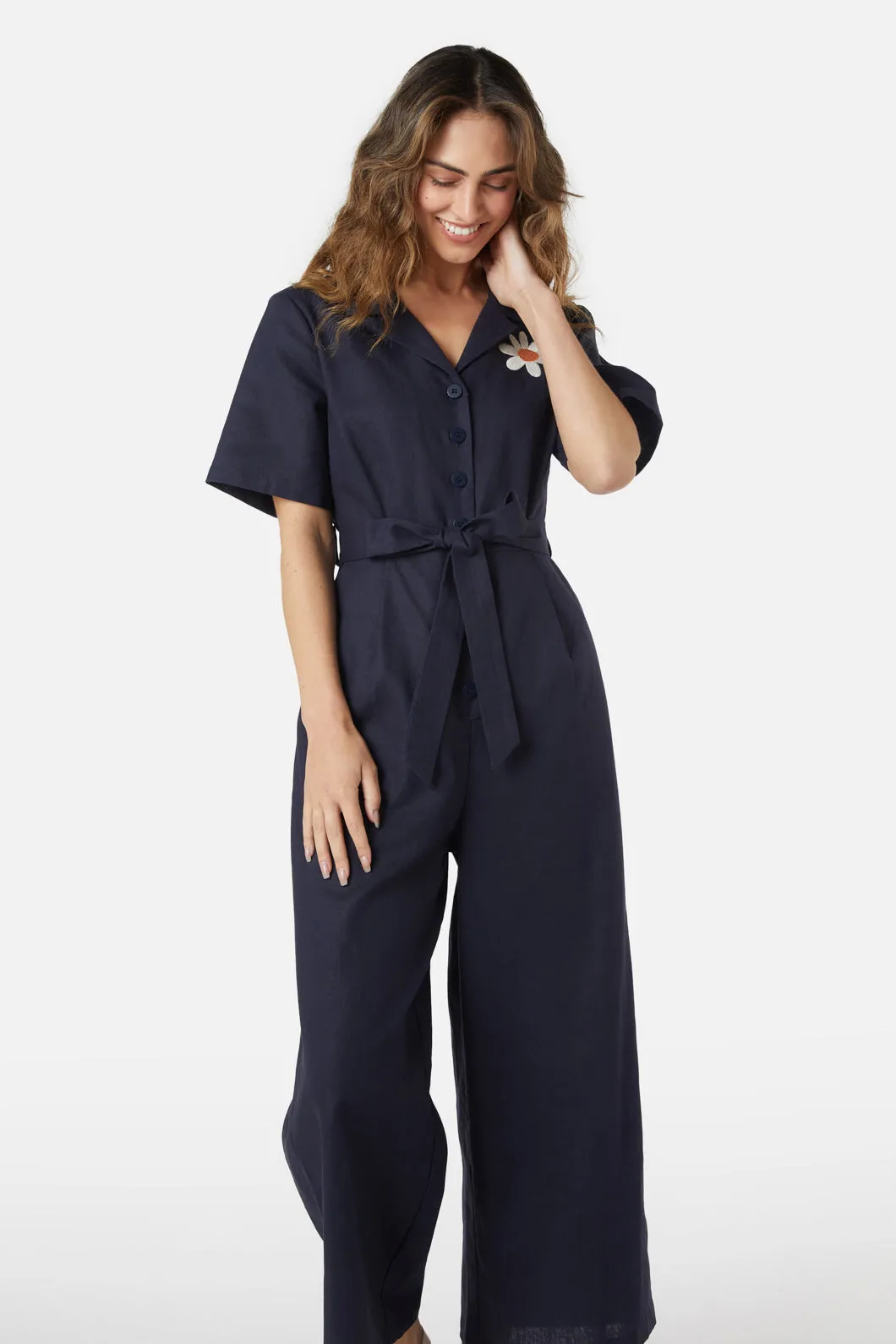 Margo Daisy Emb Jumpsuit