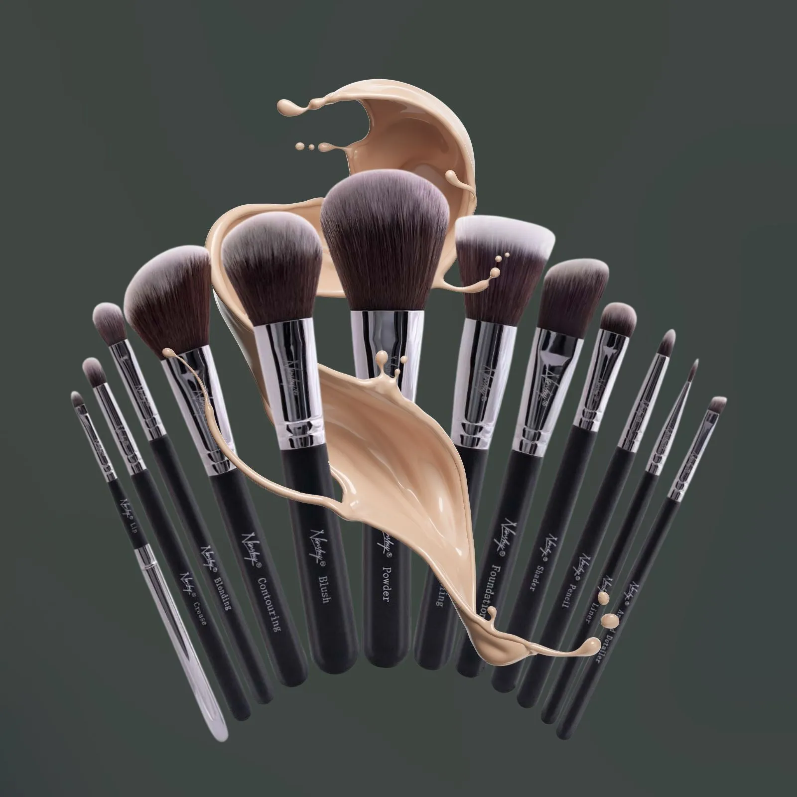 Masterful Collection 12 Piece Makeup Brush Set