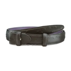 Matt Mock Ostrich Quill Narrow Belt Strap