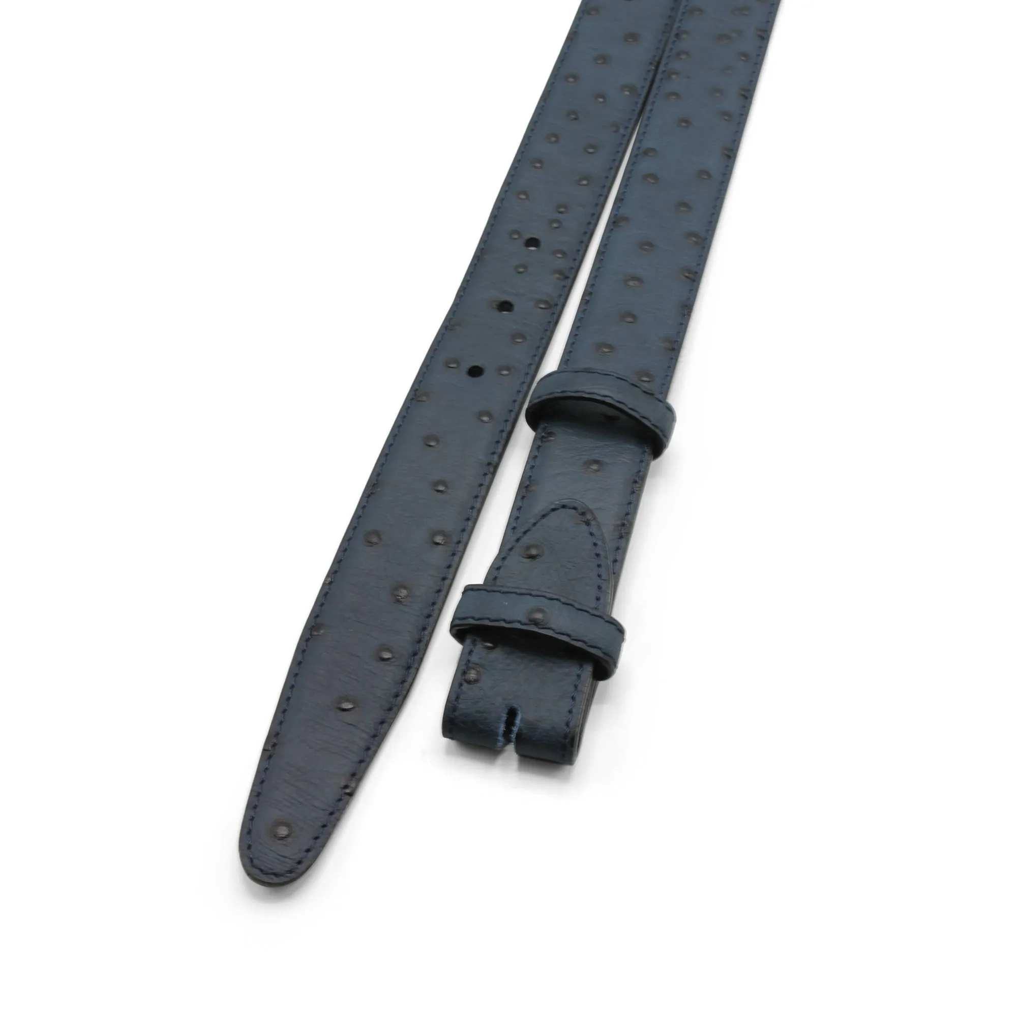 Matt Mock Ostrich Quill Narrow Belt Strap