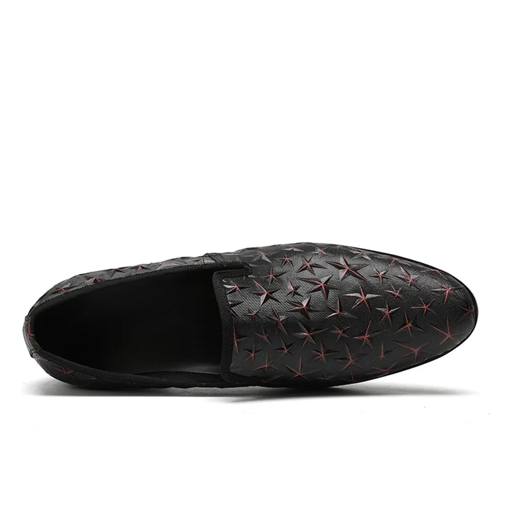 Men Black Loafer with Decoration