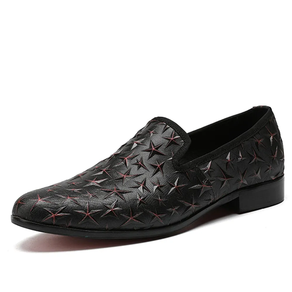 Men Black Loafer with Decoration