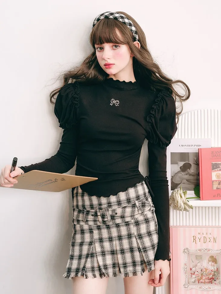 Modern Plaid High Waist A-Line Pleated Skirt