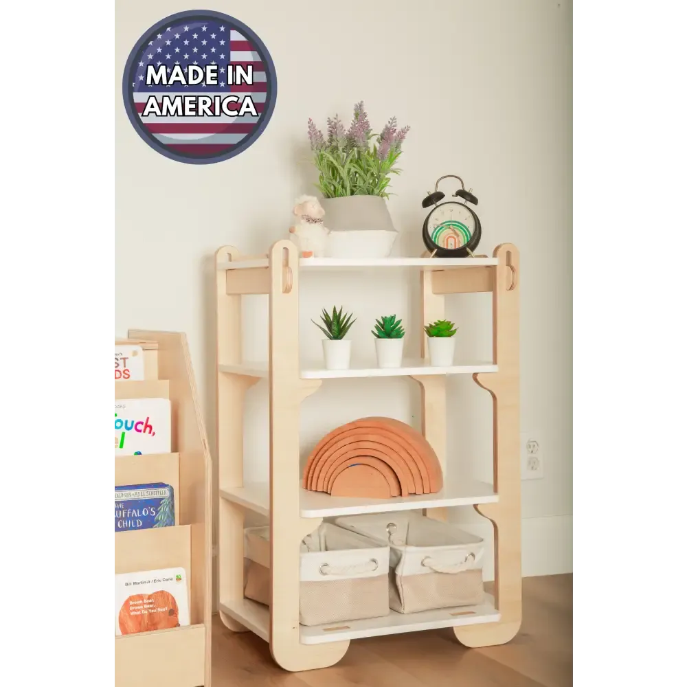 Montessori Wooden Shelf 4-Tier