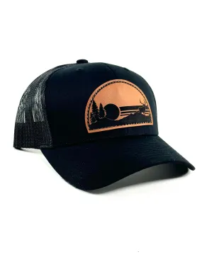 MTN ELK BLACK/BLACK SNAPBACK