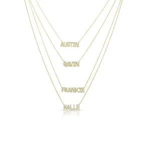 Multi Layer Name Necklace