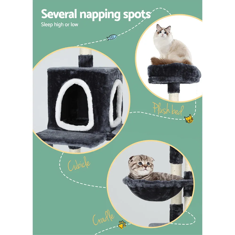 Multi-Level Cat Tree with Hammocks & Sisal Posts - i.Pet