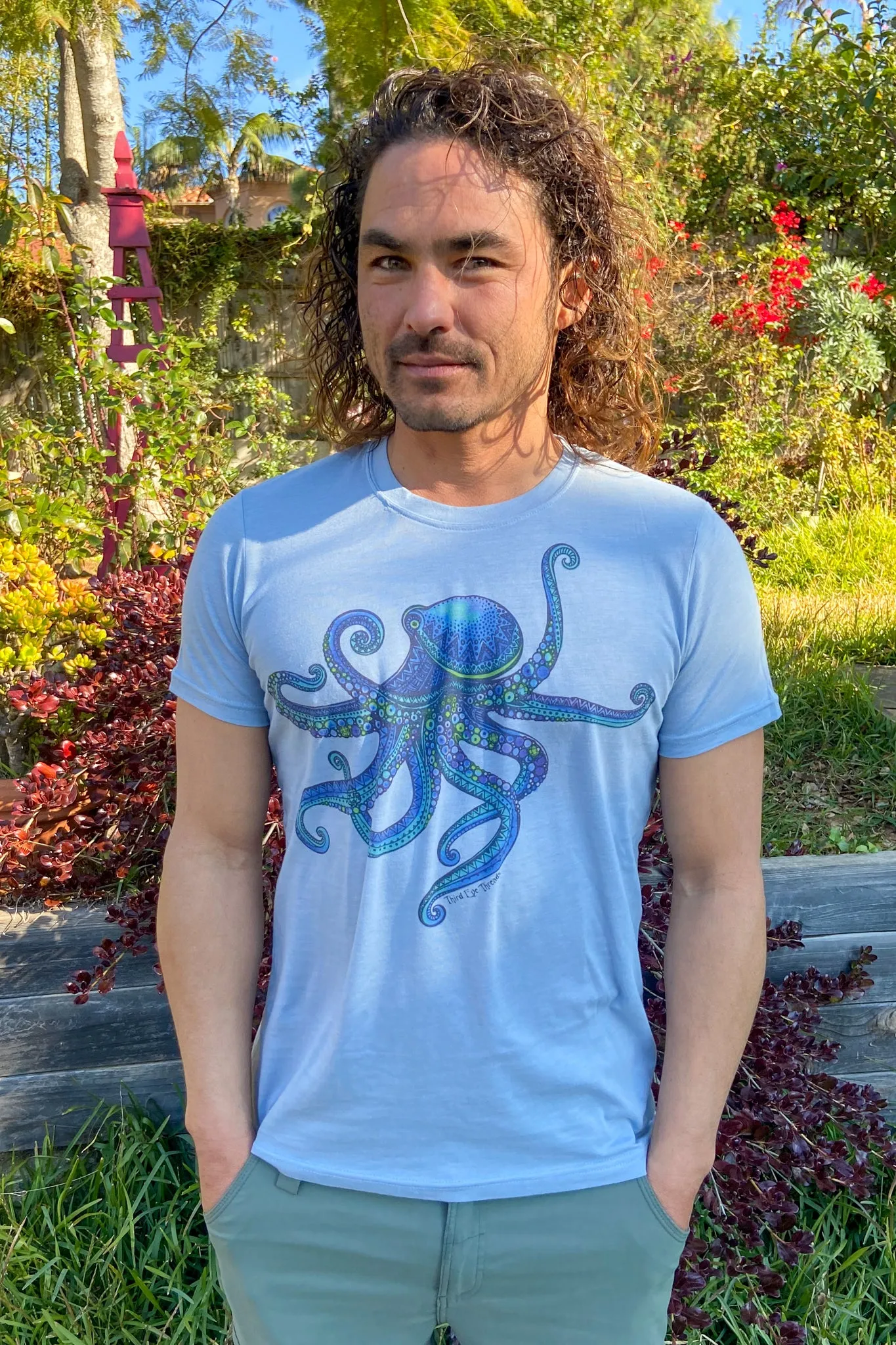 Octopus short sleeve crew neck Tee