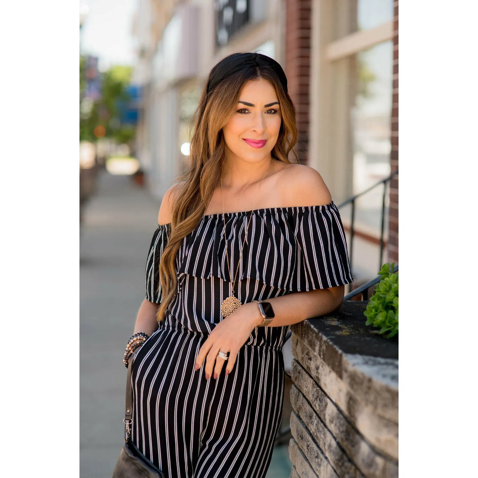 Off the Shoulder Jumpsuit