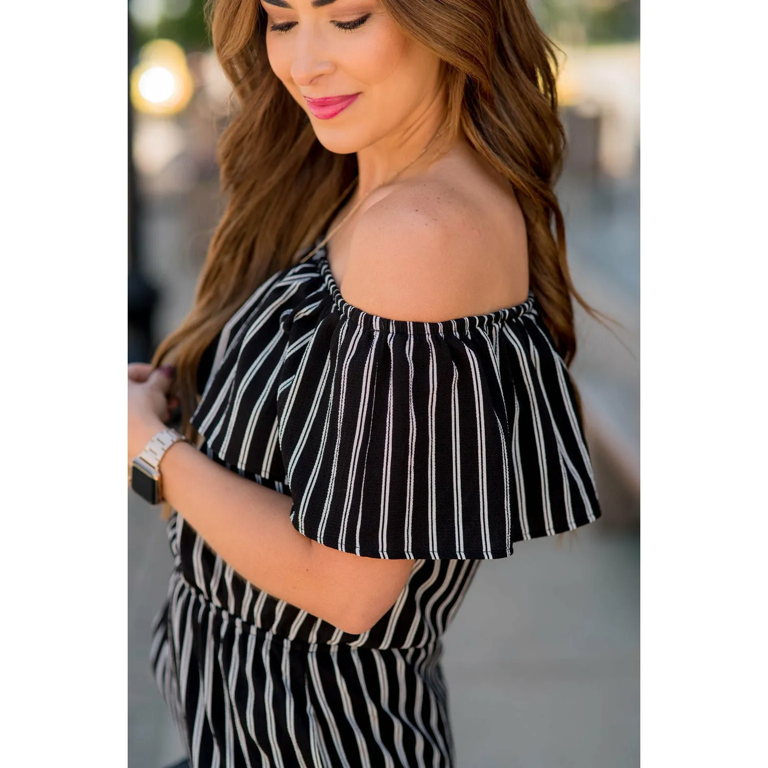 Off the Shoulder Jumpsuit