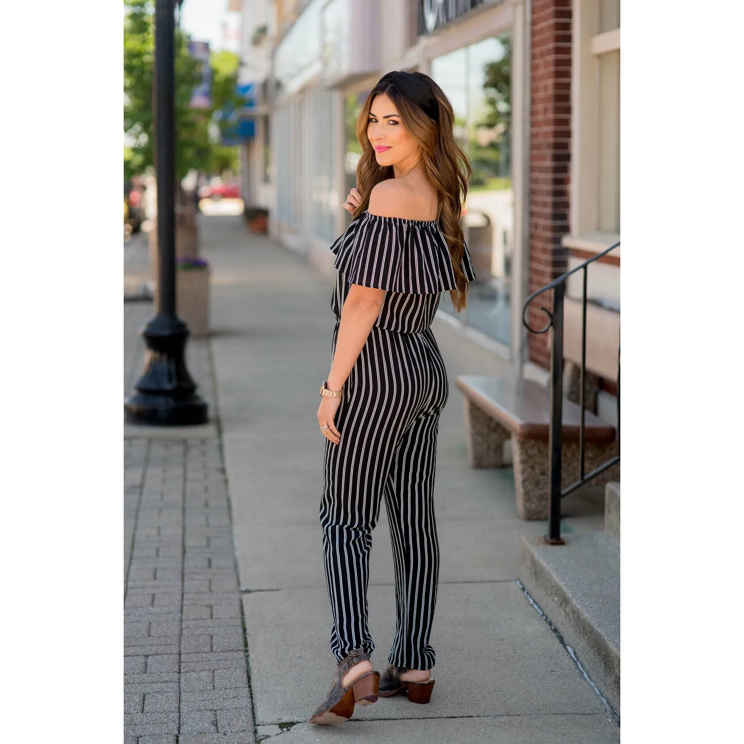 Off the Shoulder Jumpsuit