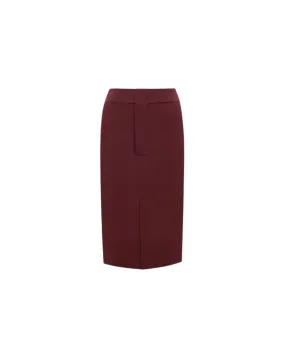 PENCIL SKIRT IN SILK CREPE MUSLIN