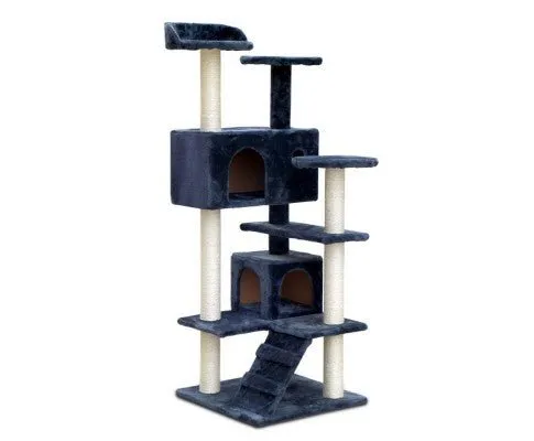 Pet 134cm Cat Scratching Post - Dark Grey