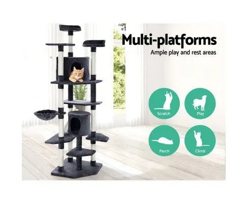 Pet Cat Tree Tower Condo House 203cm