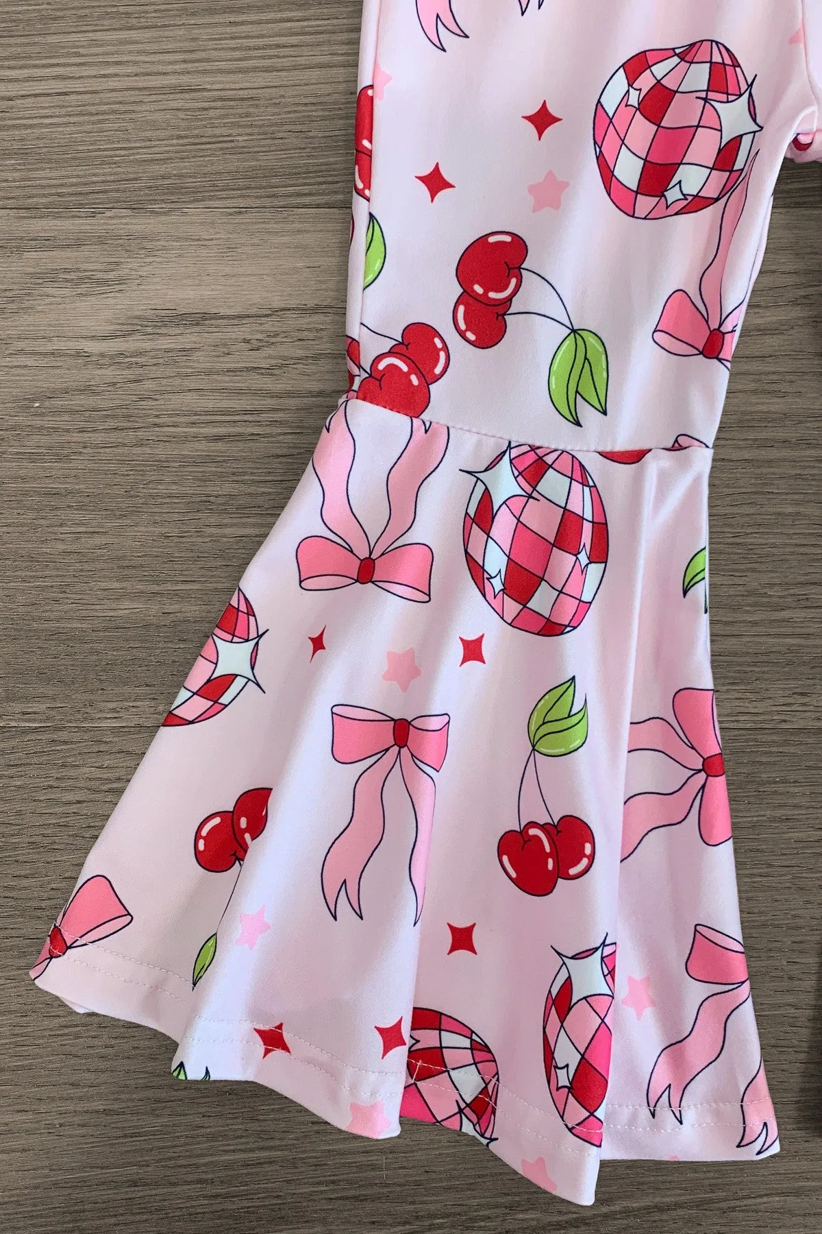 Pink Cherry & Bow Jumpsuit