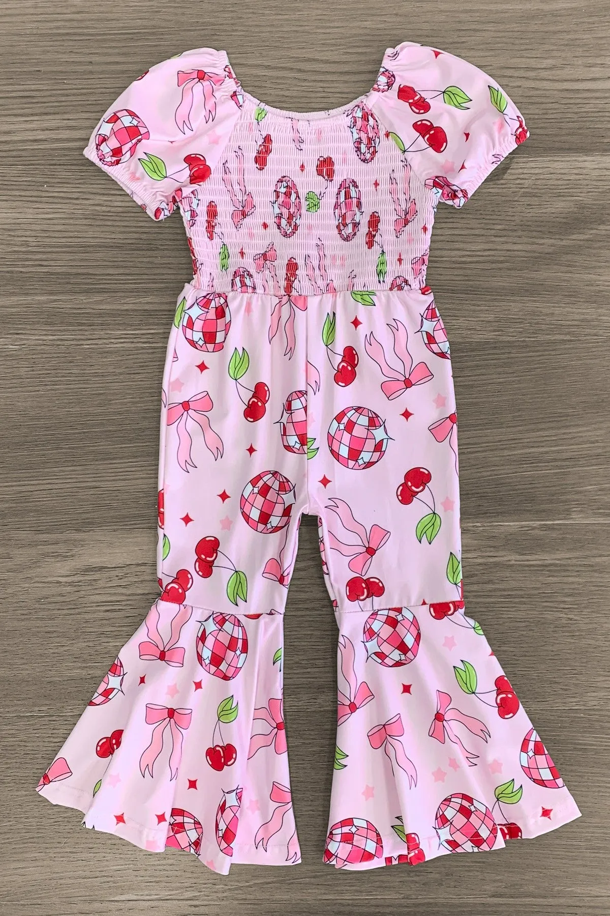 Pink Cherry & Bow Jumpsuit