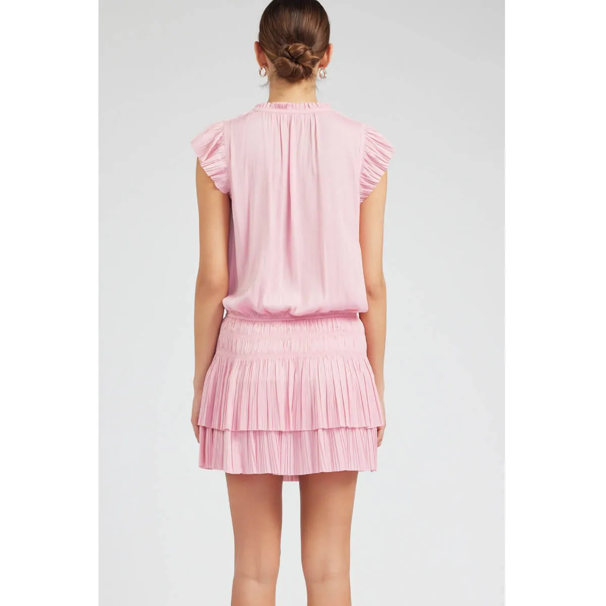 Pleated Skirt Mini Dress