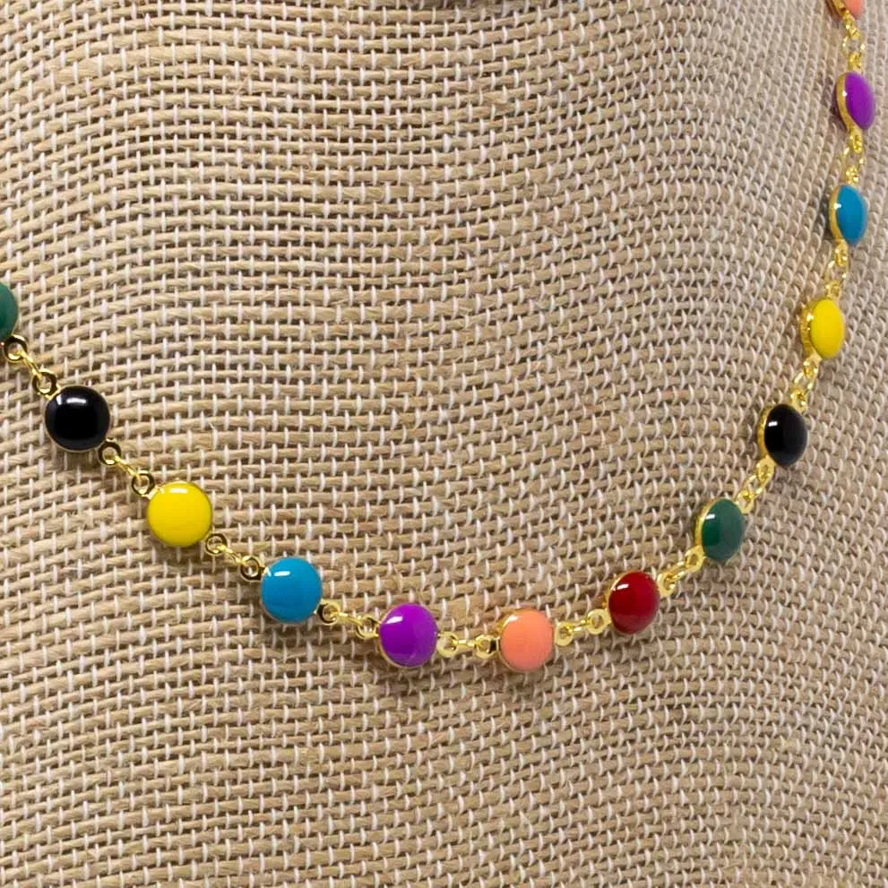 Rainbow Enamel Chain