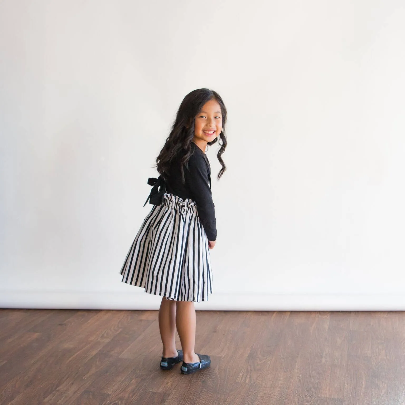 Red and White Suspender Skirt