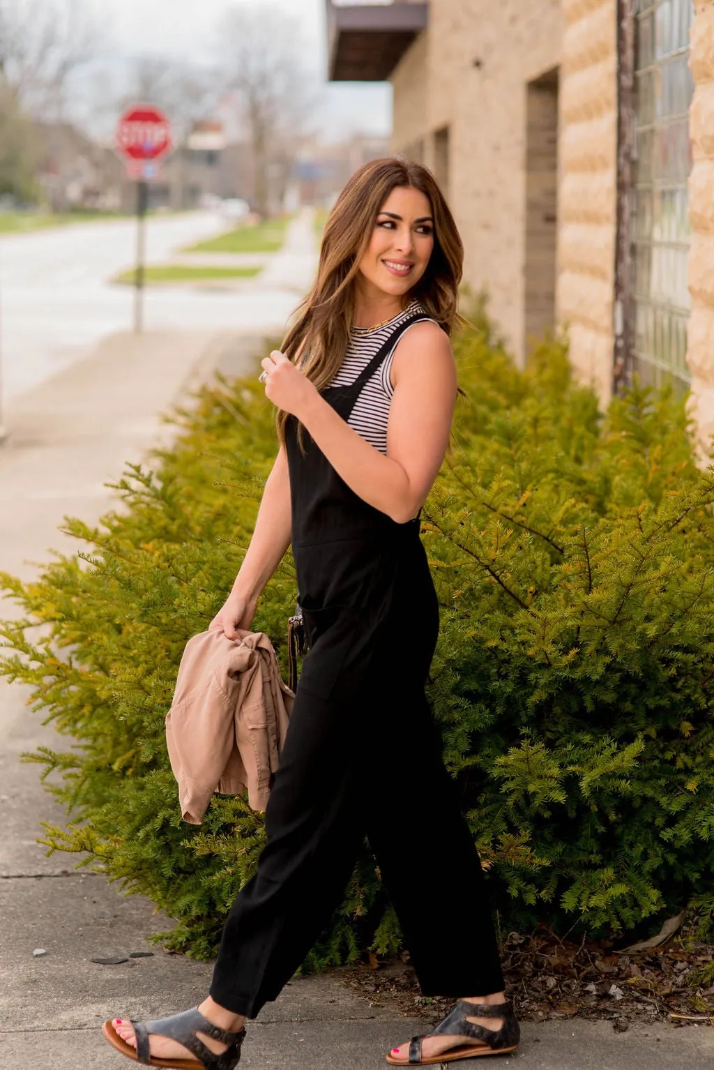 Relaxed Front Pocket Tank Jumpsuit