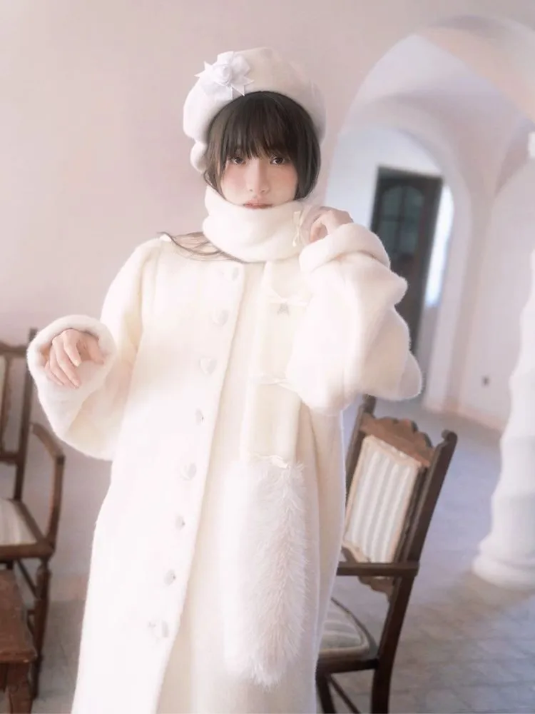 Retro Warm Cotton Sandwich Long Coat【s0000004904】