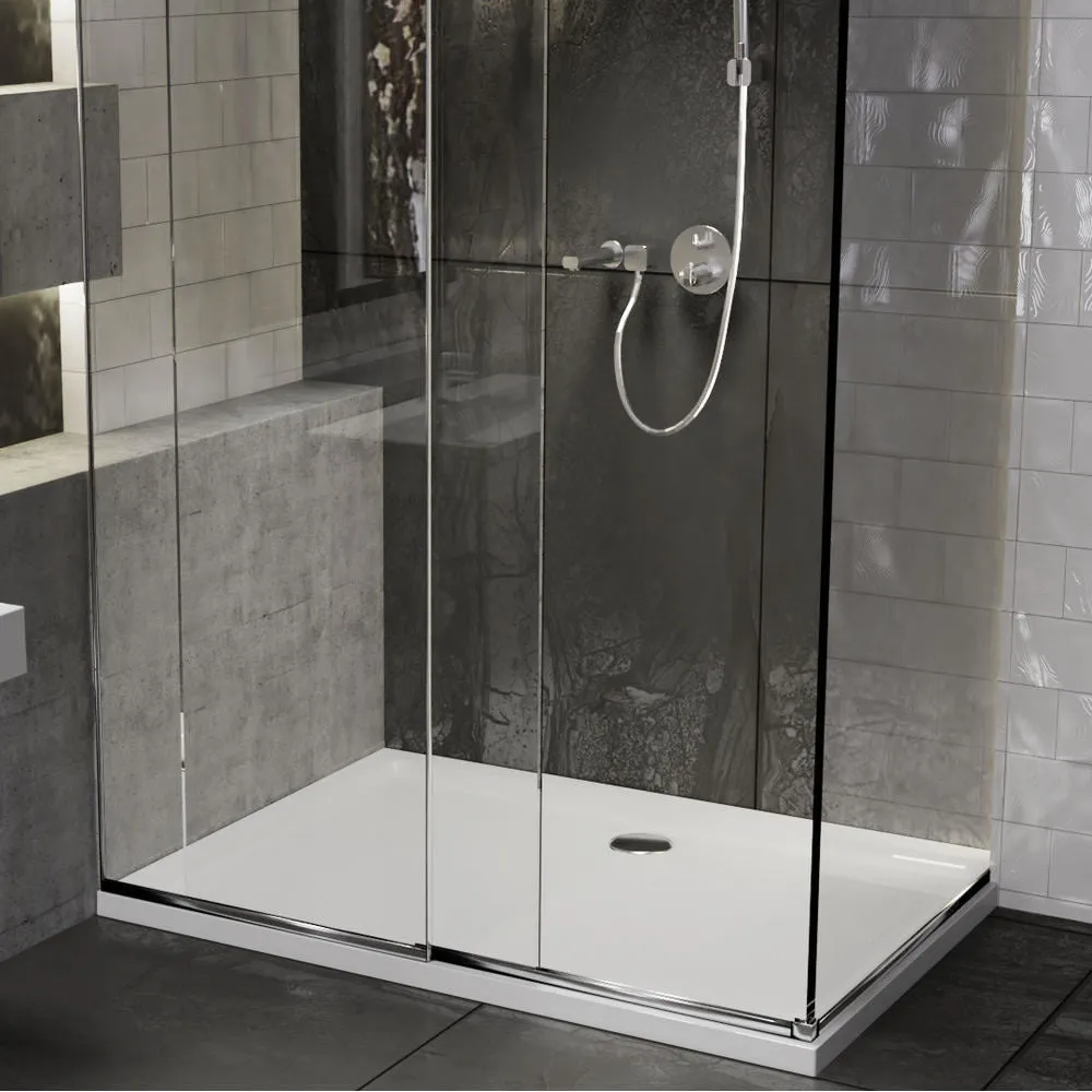 Roman Stone Solid Surface Anti Slip Shower Tray - 1000 x 700 x 40mm