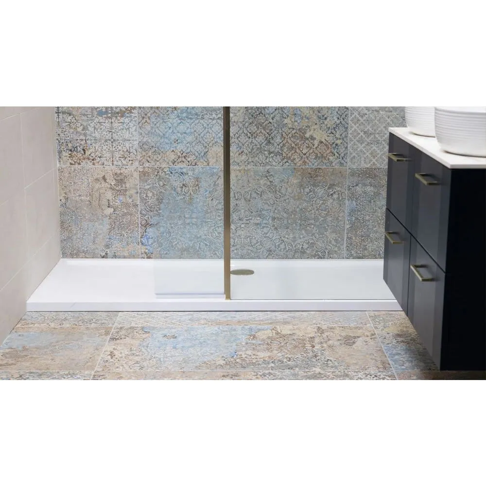 Roman Stone Solid Surface Anti Slip Shower Tray - 1000 x 700 x 40mm