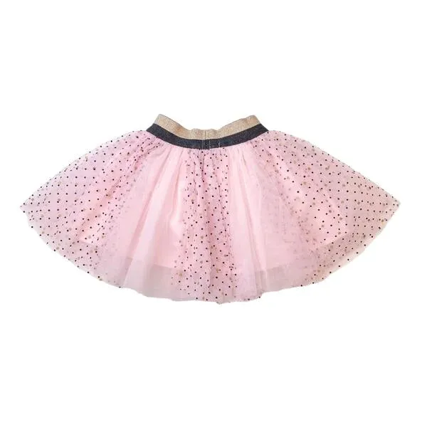 Rose Dot Mesh Tutu Skirt