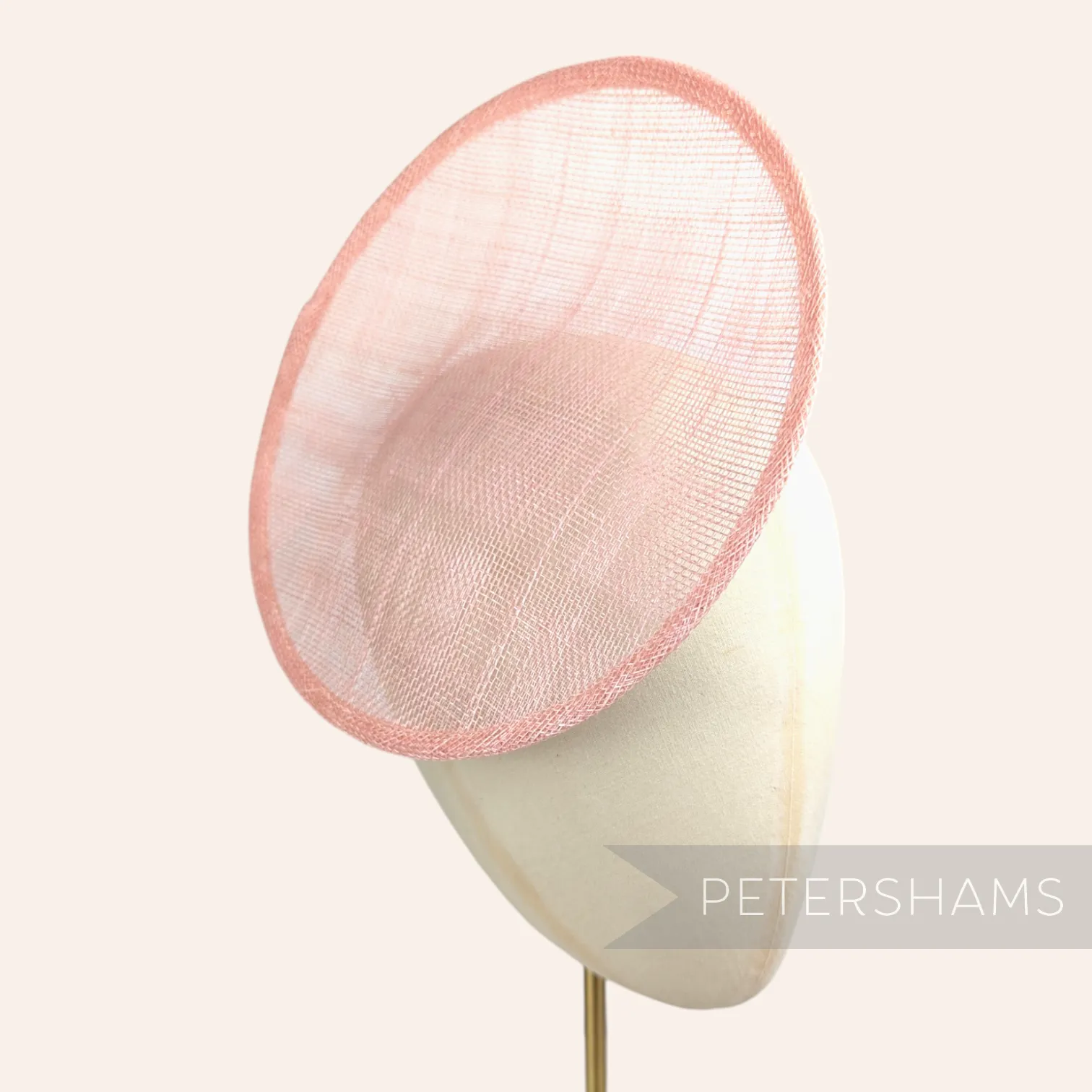 Rounded Scoop 21cm Sinamay Fascinator Hat Base