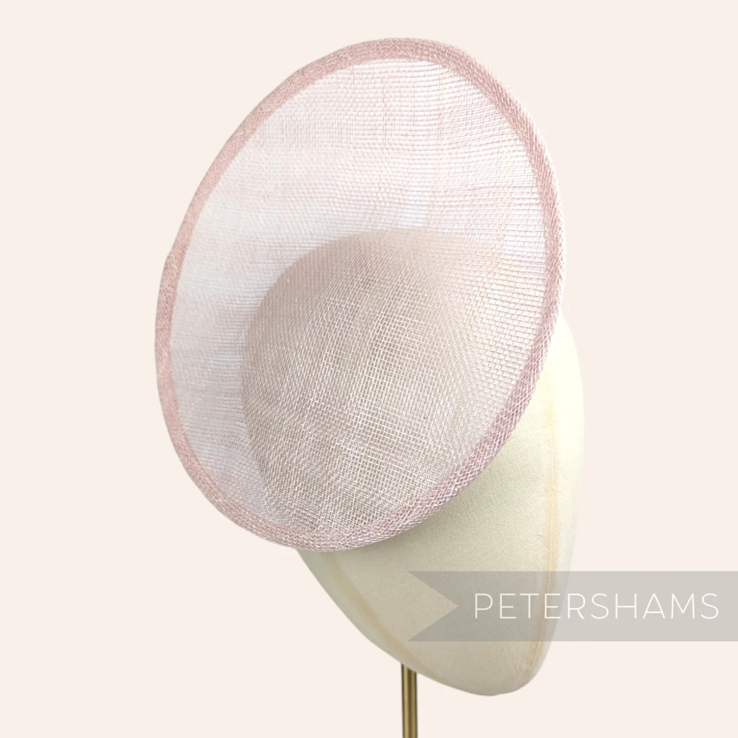 Rounded Scoop 21cm Sinamay Fascinator Hat Base