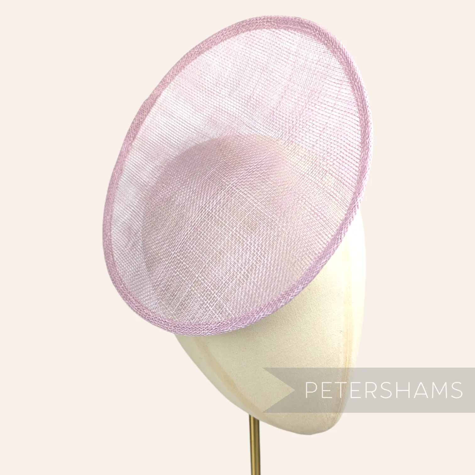 Rounded Scoop 21cm Sinamay Fascinator Hat Base