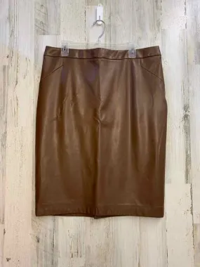 ROZ&ALI Dresses and Skirts Size 16 Brown PLEATHER PENCIL Skirt