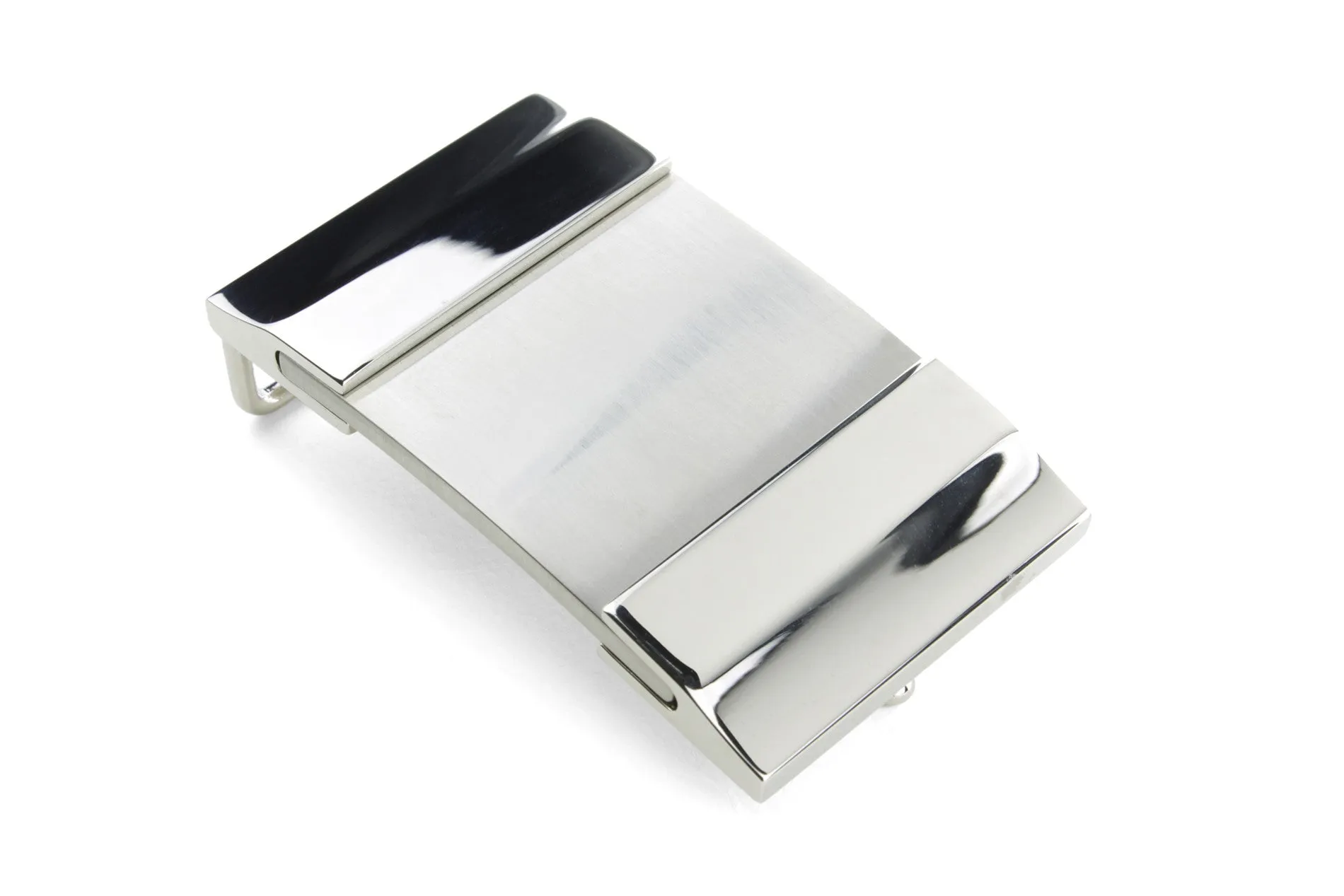 Shiny and Satin Mix Plate Buckle 35mm