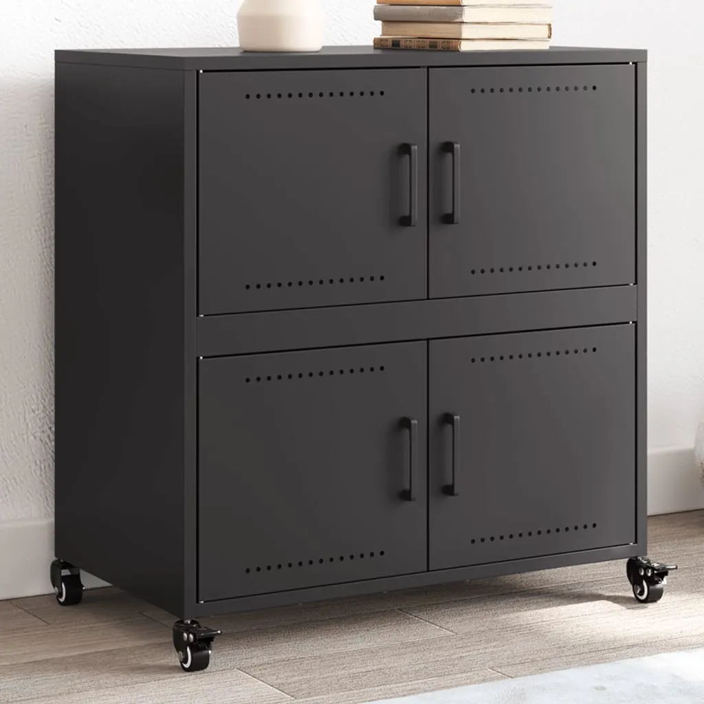 Sideboard Black 68 x39x72 cm Cold-rolled Steel