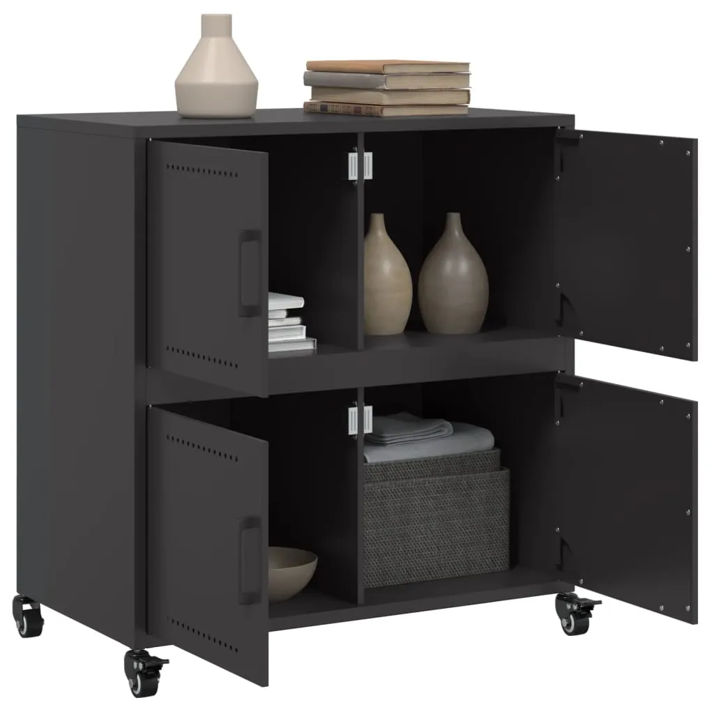 Sideboard Black 68 x39x72 cm Cold-rolled Steel