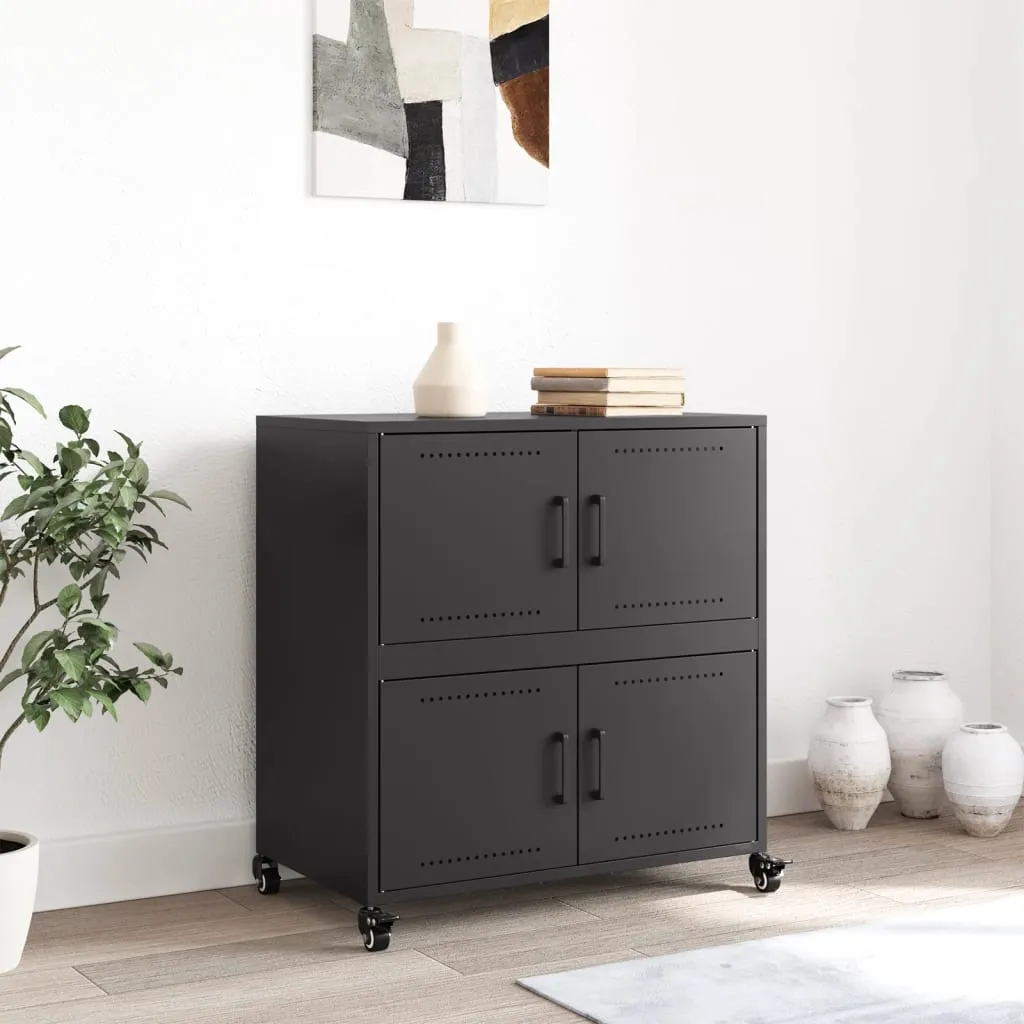 Sideboard Black 68 x39x72 cm Cold-rolled Steel