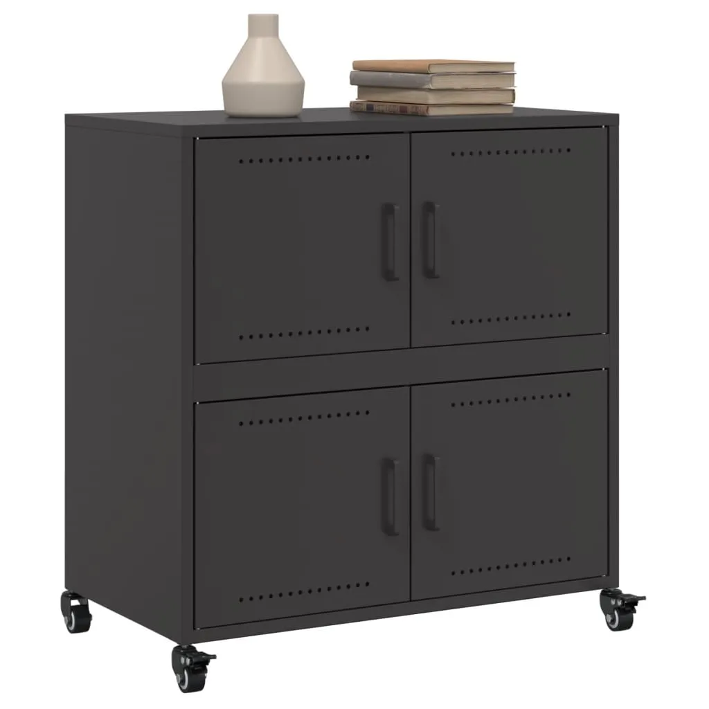 Sideboard Black 68 x39x72 cm Cold-rolled Steel