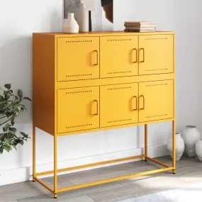 Sideboard Mustard Yellow 100.5x39x107 cm Cold-rolled Steel