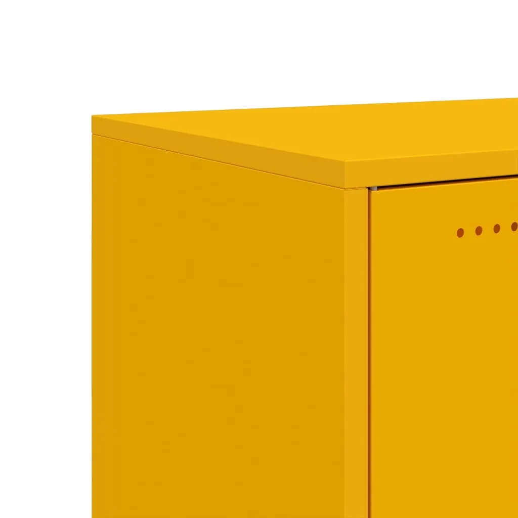 Sideboard Mustard Yellow 100.5x39x72 cm Cold-rolled Steel