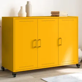 Sideboard Mustard Yellow 100.5x39x72 cm Cold-rolled Steel