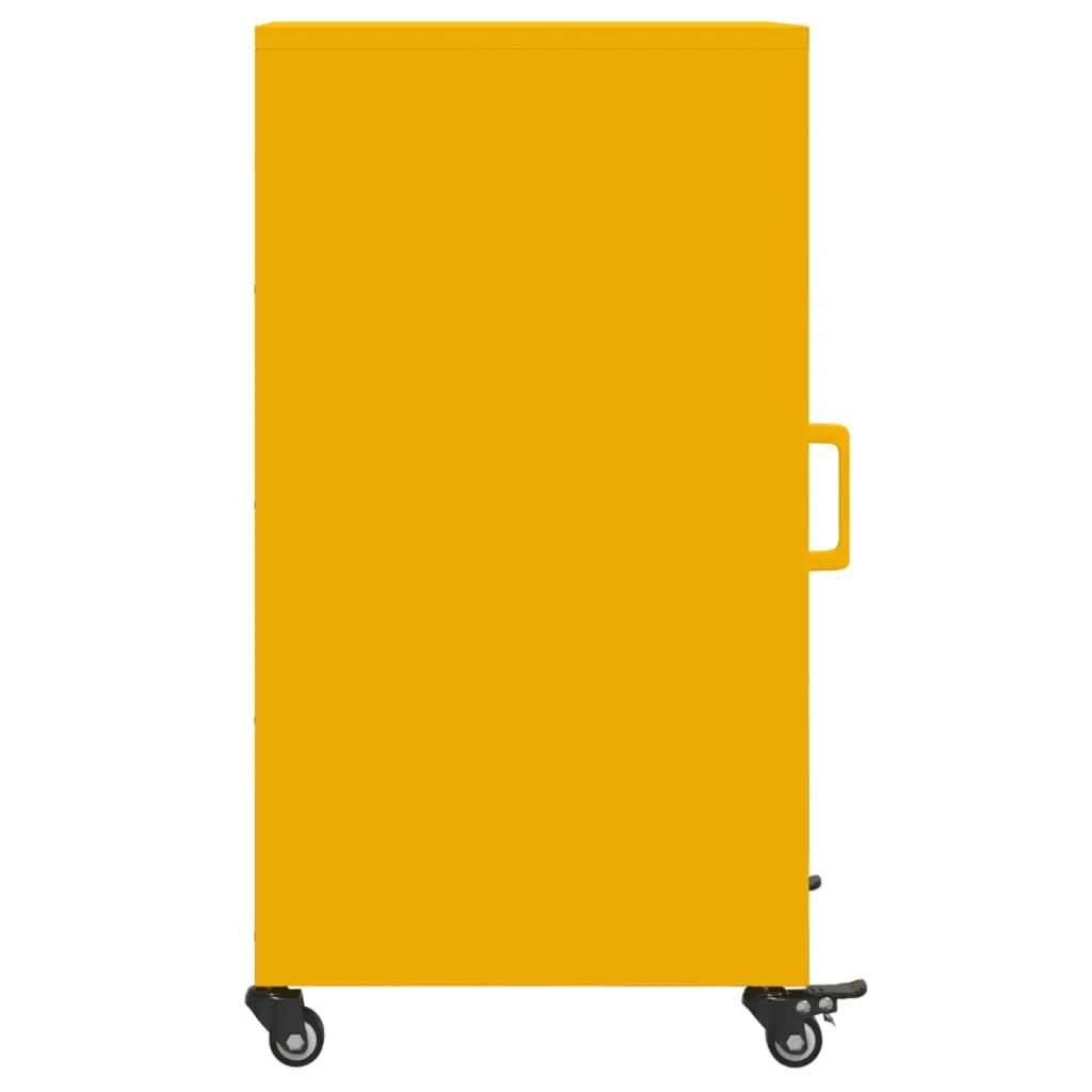 Sideboard Mustard Yellow 36x39x72 cm Cold-rolled Steel