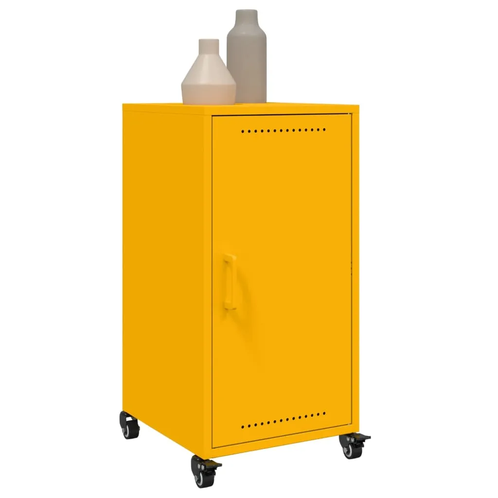 Sideboard Mustard Yellow 36x39x72 cm Cold-rolled Steel