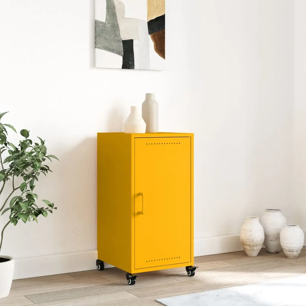 Sideboard Mustard Yellow 36x39x72 cm Cold-rolled Steel