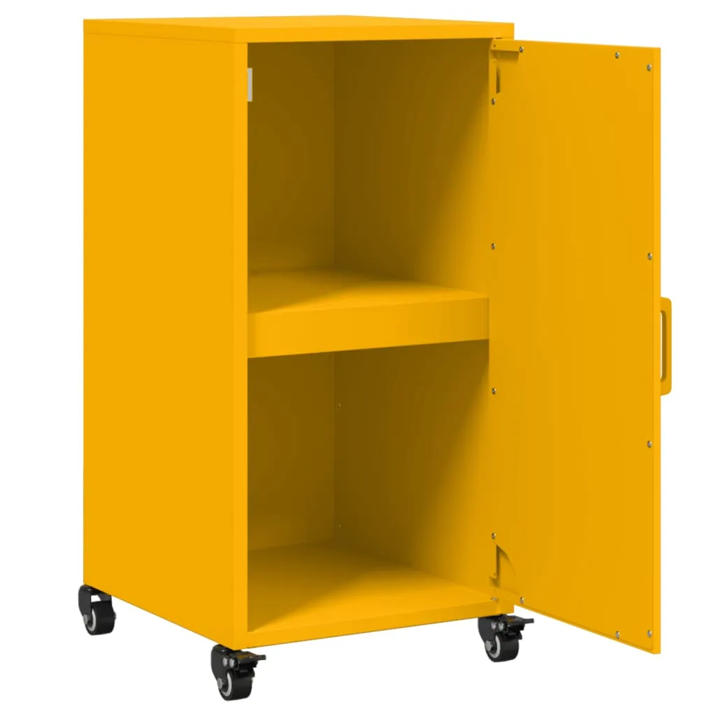 Sideboard Mustard Yellow 36x39x72 cm Cold-rolled Steel