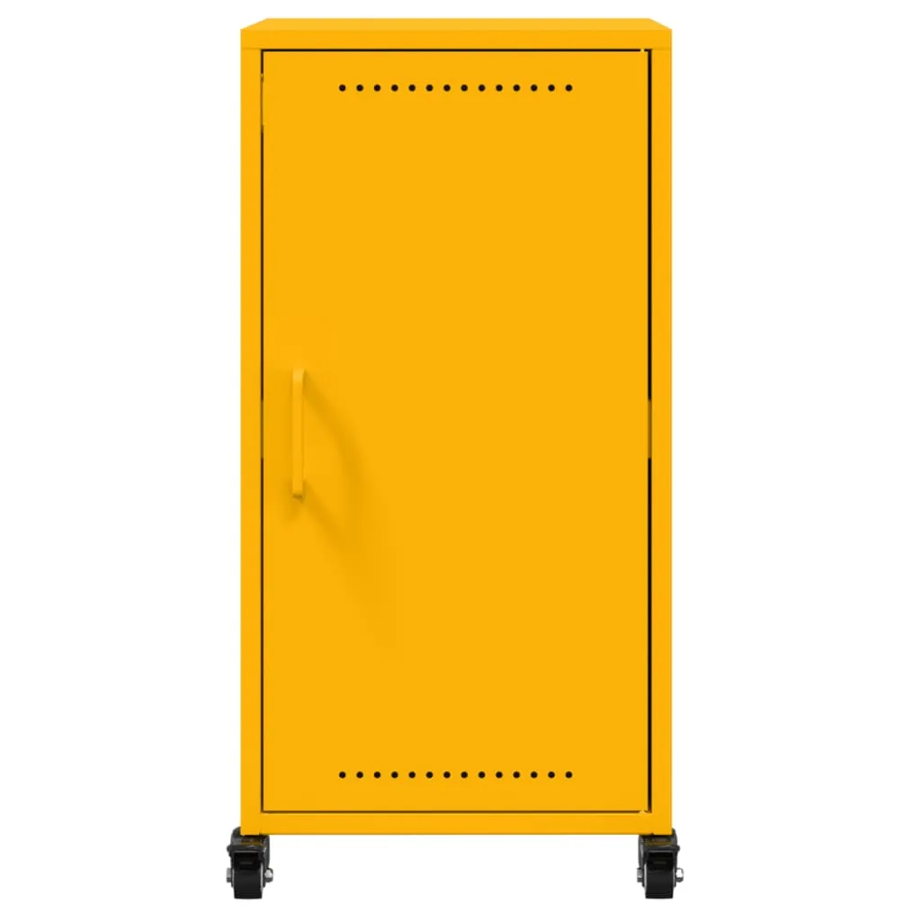 Sideboard Mustard Yellow 36x39x72 cm Cold-rolled Steel