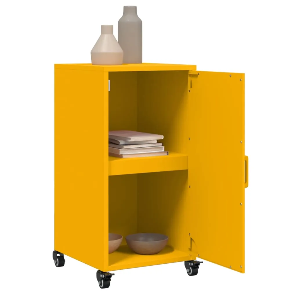 Sideboard Mustard Yellow 36x39x72 cm Cold-rolled Steel